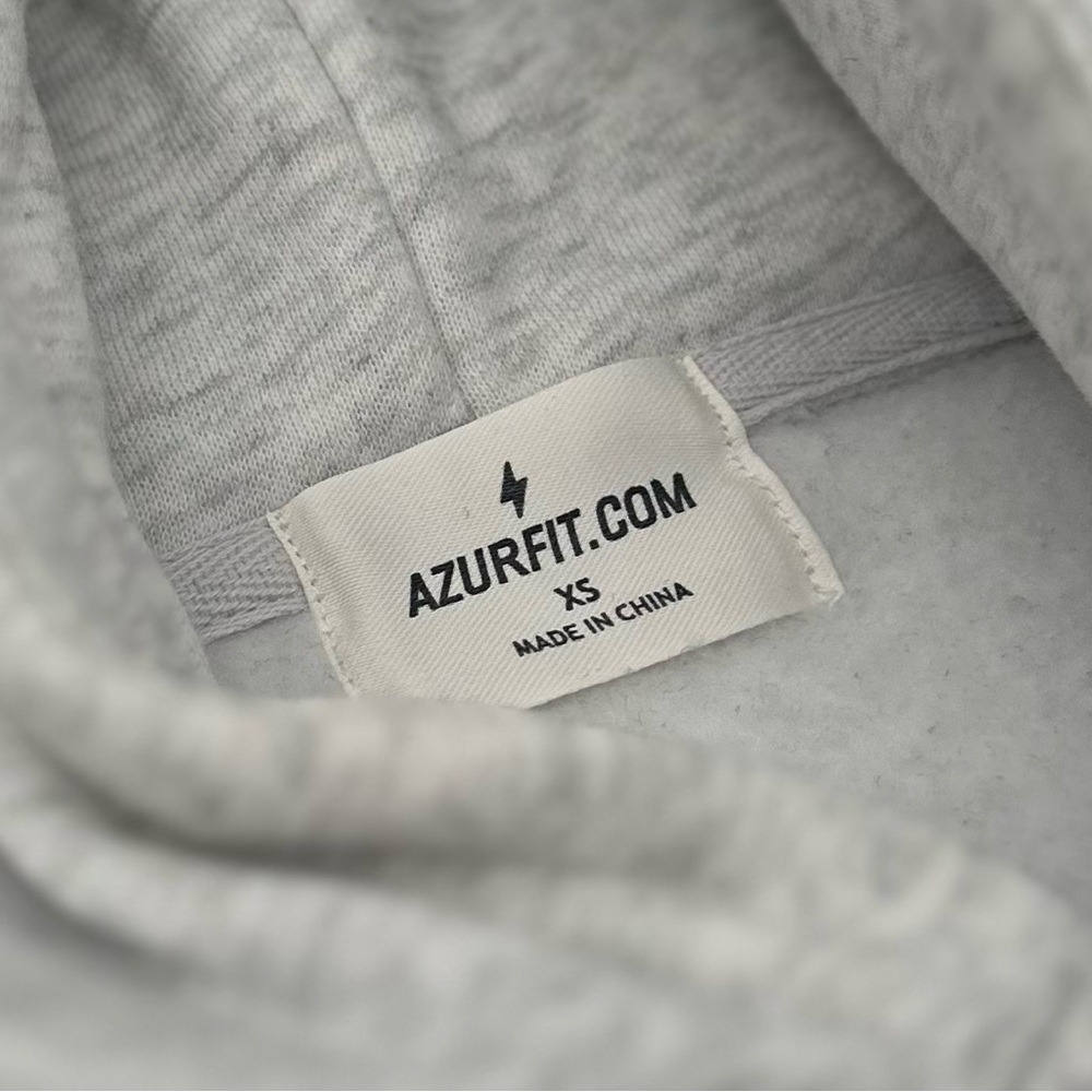 AZUR Cloud Hoodie Cozy Oversized Pullover in Heathered Grey - Picture 9 of 9